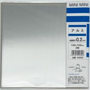 粘着剤付　アルミ　2枚入　0.2×150×150mm　ミニミニ　M9600