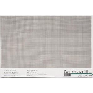 ステンレス SUS304　メッシュ　16m/s×200×300mm　ミニ　E9102